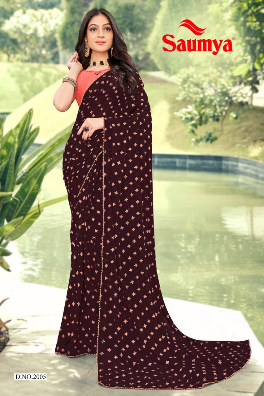 Ishita Saumya Fancy Festive Wear Wholesale Designer Sarees